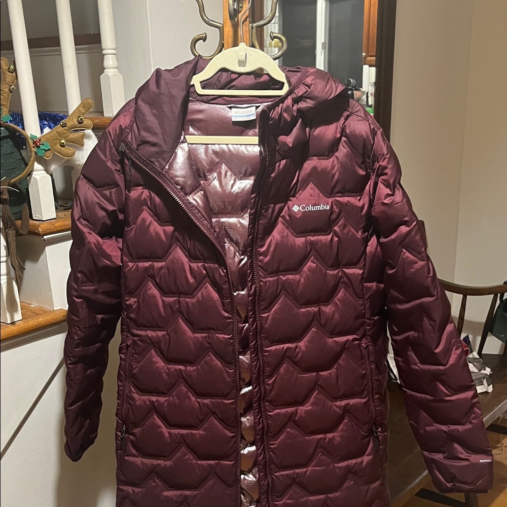 Columbia Women's Dark Red Puffer Coat